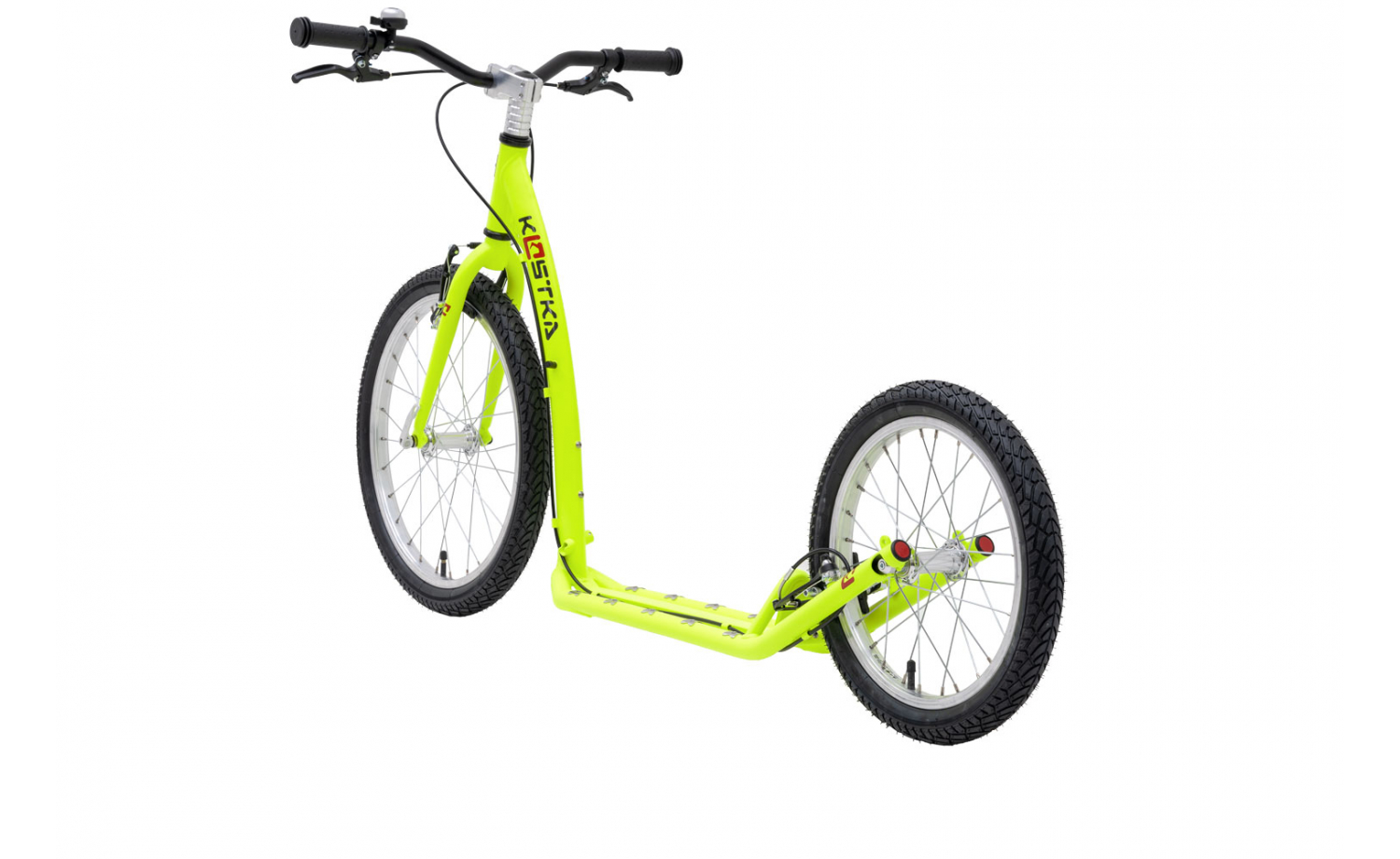 Koloběžka KOSTKA HILL FUN KID (G5), barva žlutá reflexní - ZDARMA dopravné!