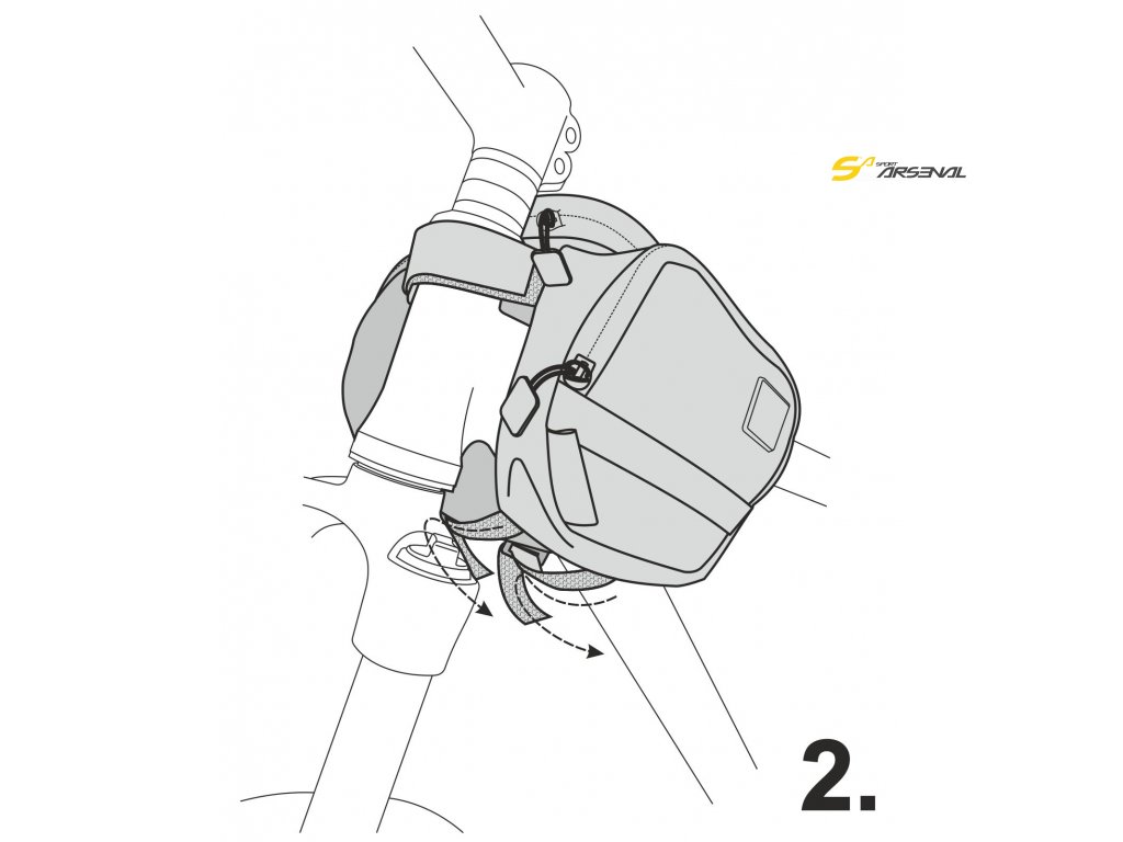 Brašna na rám s kapsou pro smartphone Sport Arsenal 514