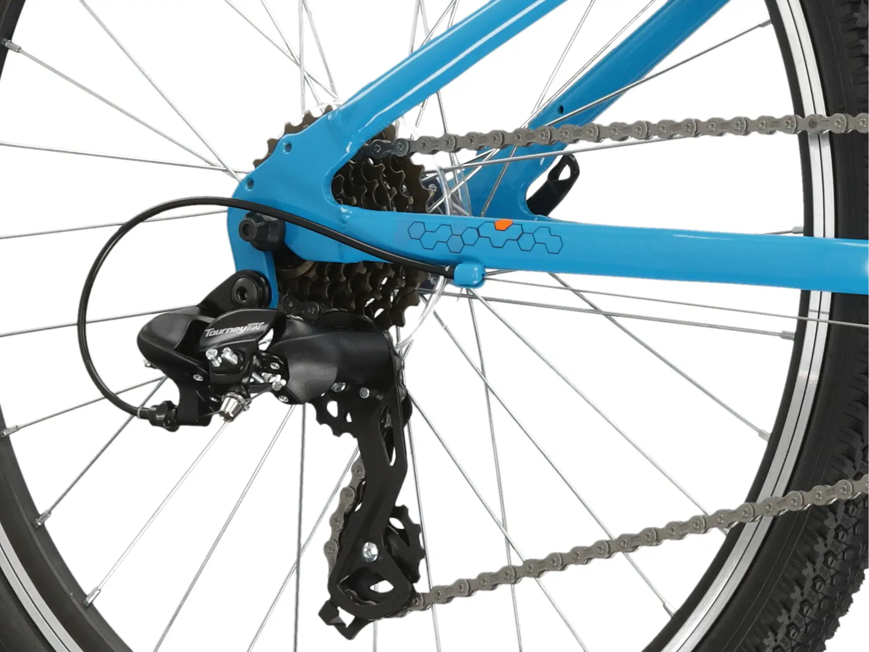 KROSS HEXAGON JR 1.0, model 2025, pneu 24", barva tyrkysova - ZDARMA dopravné, odborná montáž, seřízení a sada světel TWINS!