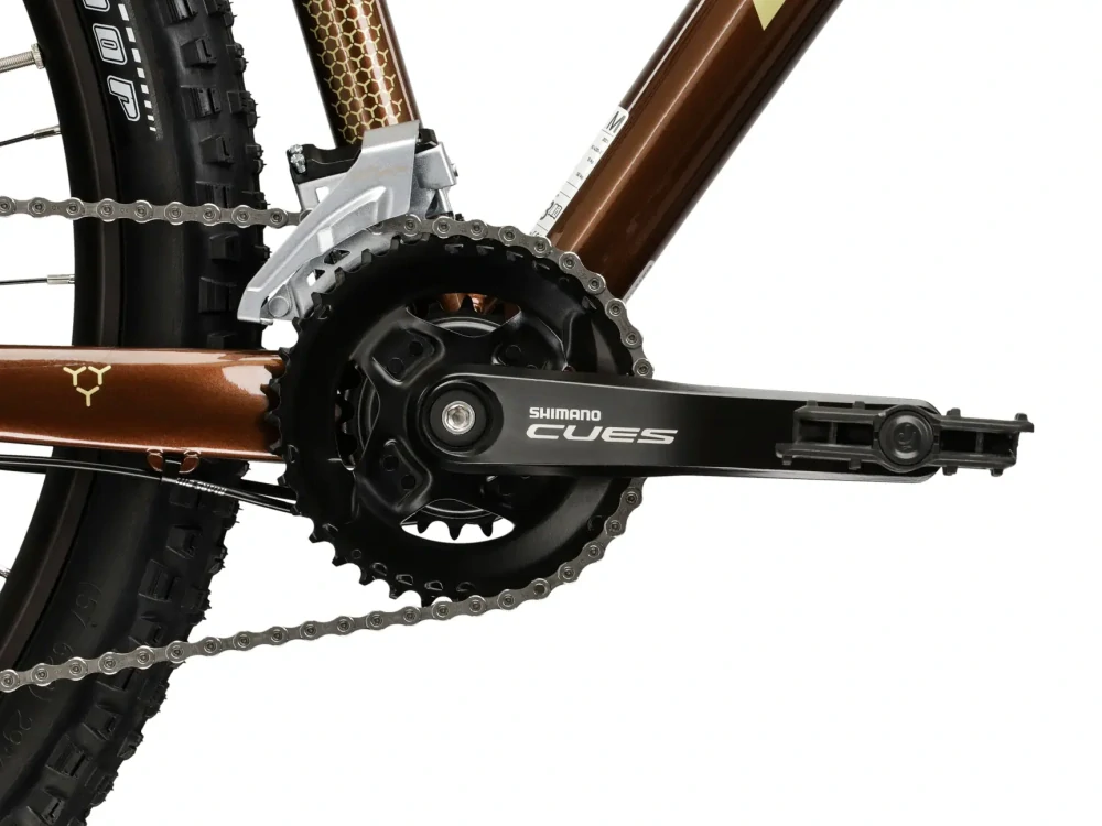KROSS HEXAGON 5.0, model 2026, pneu 27,5", barva hnědá/zlatá - ZDARMA dopravné, odborná montáž, seřízení a sada světel!