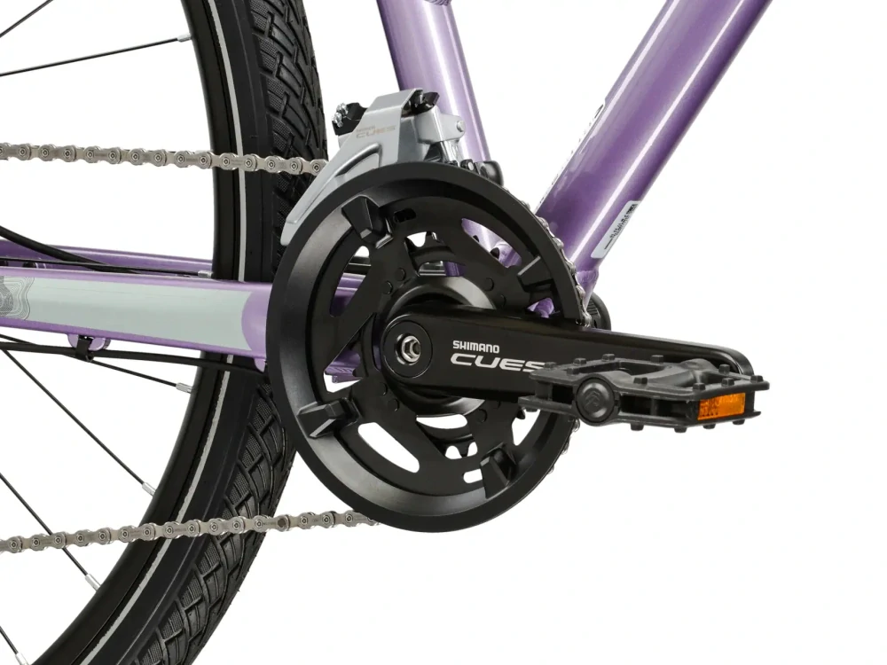 KROSS EVADO 5.0 LADY, rám 19" (L), model 2026, pneu 28", barva šedá/modrá - ZDARMA dopravné, seřízení, odborná montáž a sada světel!