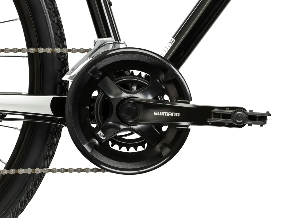 KROSS EVADO 4.0, rám 19" (M), model 2026, pneu 28", barva černá/stříbrná - ZDARMA dopravné, seřízení, odborná montáž a sada světel!