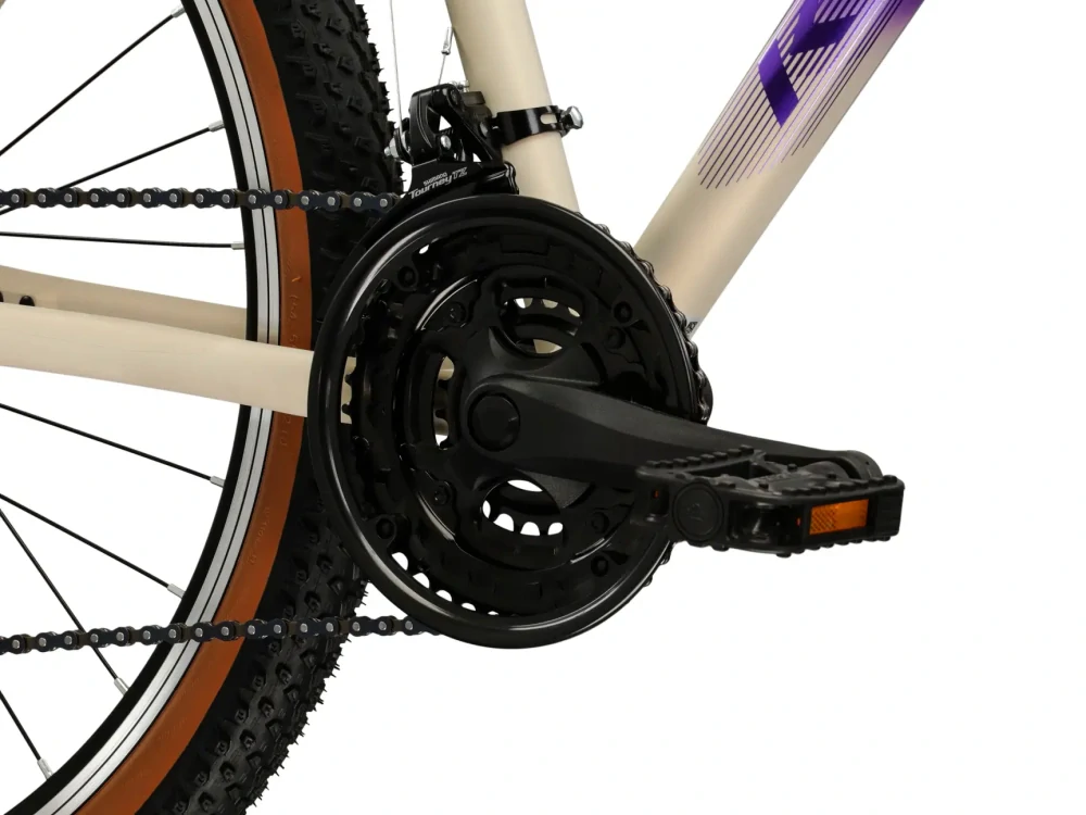KROSS LEA X100, model 2026, pneu 26", barva fialová/stříbrná/matný - ZDARMA dopravné, odborná montáž, seřízení a sada světel!