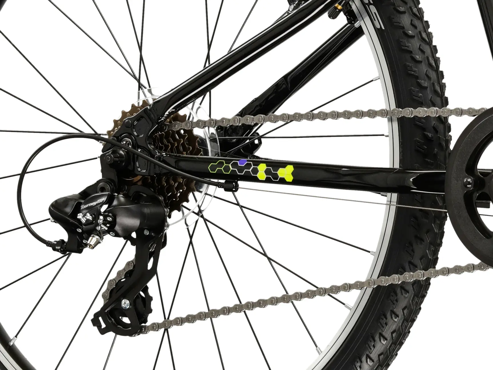 KROSS HEXAGON JR 1.0 2026, pneu 24", barva černá/žlutá - ZDARMA dopravné, odborná montáž, seřízení a sada světel TWINS!