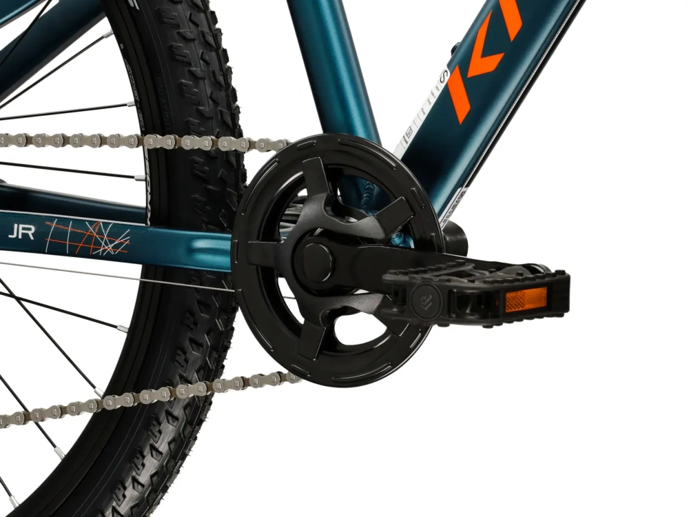 KROSS DUST JR X, pneu 24", model 2027, barva tyrkysová/oranžová/stříbrná/matný - ZDARMA dopravné, odborná montáž a seřízení!